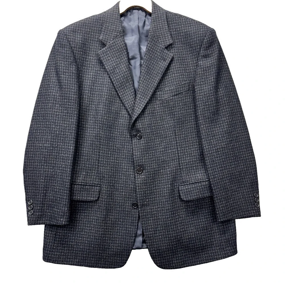 Vinceli Blazer Mens 42 Wool Cashmere Italian Sport Coat Jacket Vintage Style
